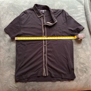 Banana Republic Black Shirt with Tan Accents